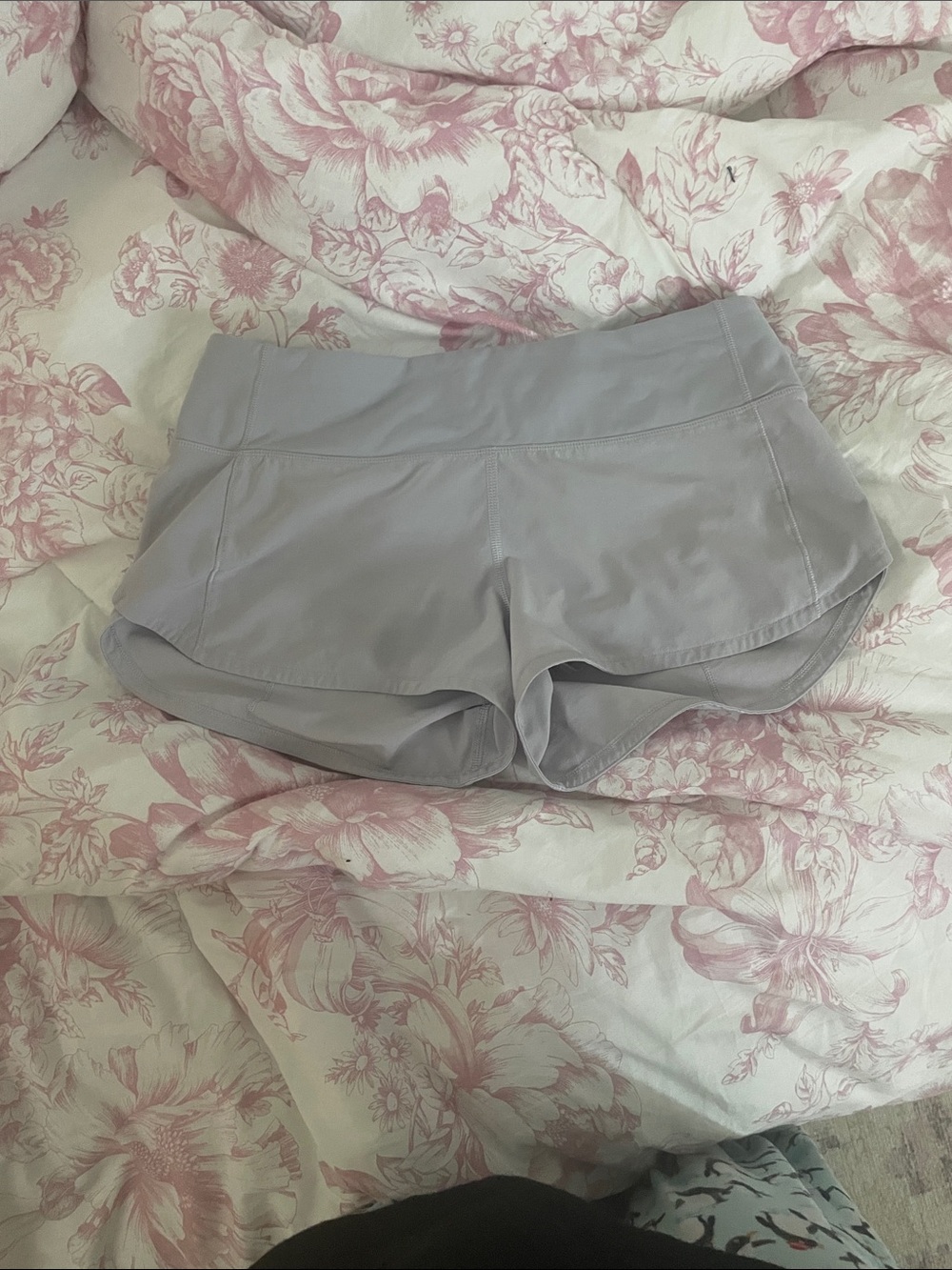 lululemon athletica Light Gray Athletic Running Shorts